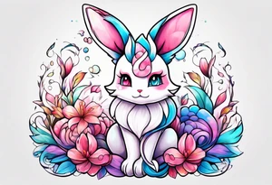 Ditto sylveon tattoo idea