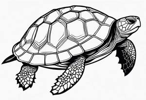 Wise Turtle tattoo idea