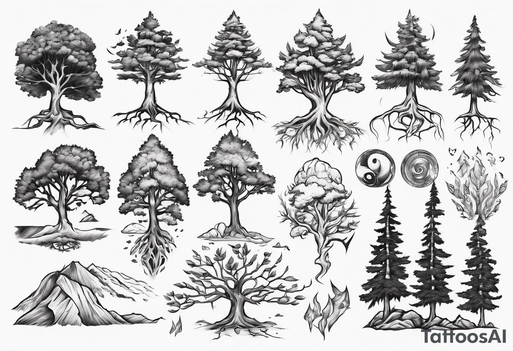 Sitka tree tattoo idea
