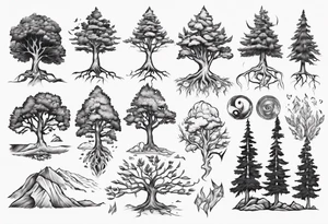 Sitka tree tattoo idea