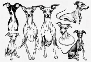 Italian greyhound tattoo idea