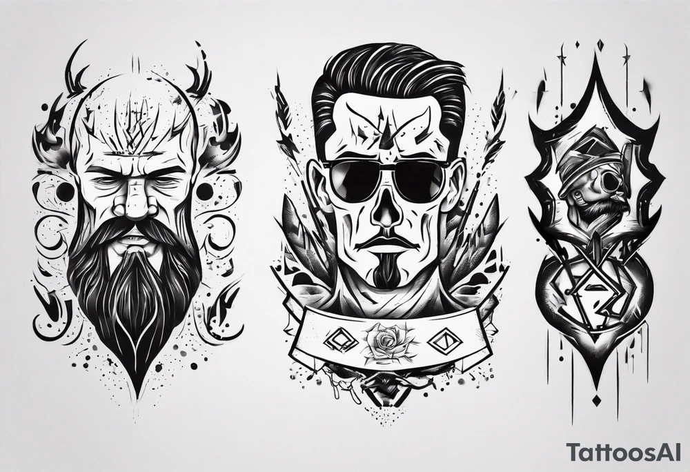 dad and son tattoo idea