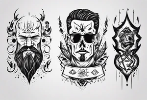 dad and son tattoo idea