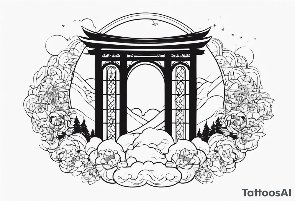 heaven gate vector tattoo idea