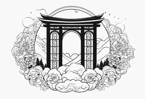 heaven gate vector tattoo idea