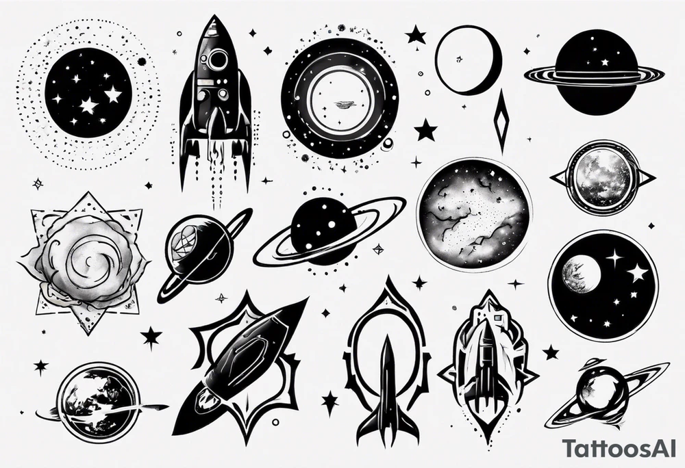 space tattoo idea