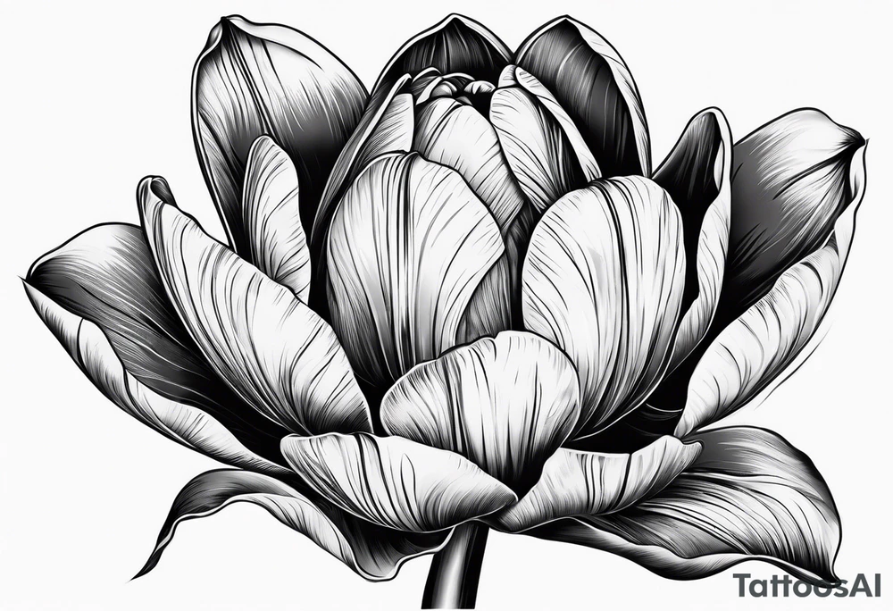 One tulip tattoo idea