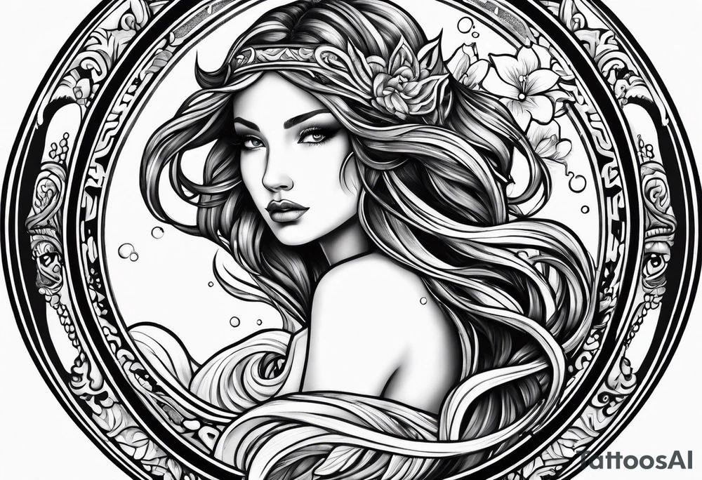 Water bearer  aquarius tattoo idea