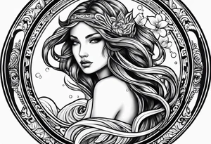 Water bearer  aquarius tattoo idea