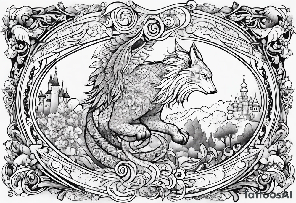Russian fairy tale creature tattoo idea