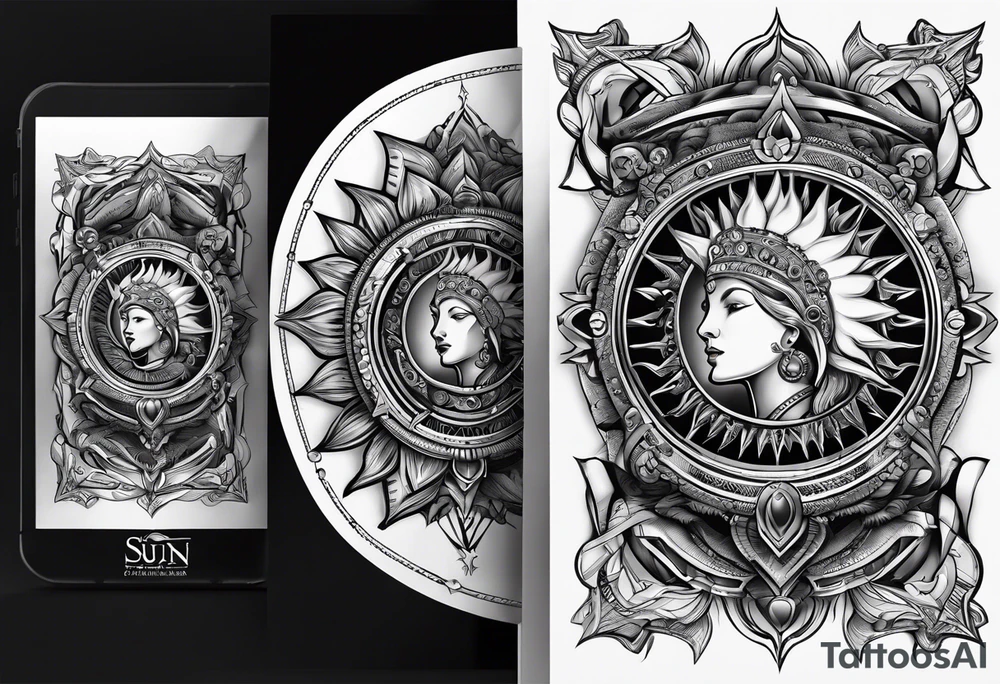 sun card games tattoo idea