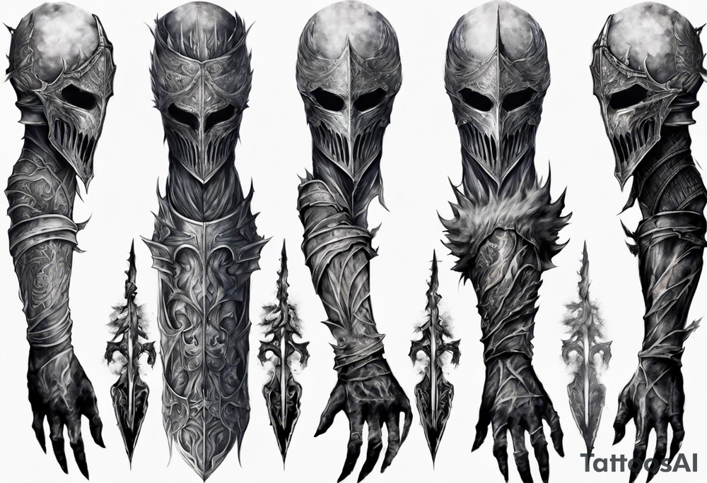 dark souls 3
full arm sleeve
artorias tattoo idea