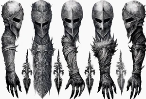 dark souls 3
full arm sleeve
artorias tattoo idea
