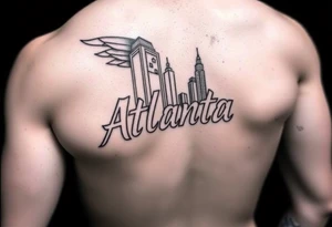 Atlanta Themed leg tattoos tattoo idea