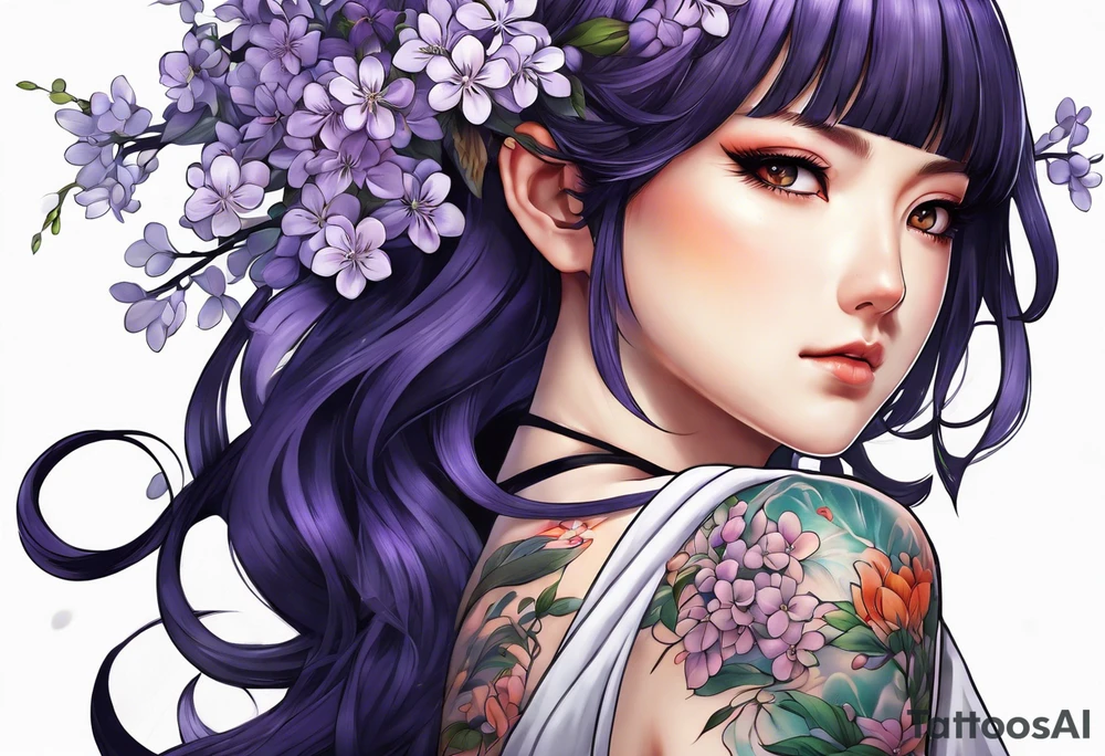 Hinata hyuga lilac tattoo idea