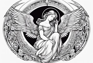 Angel baby heaven gate tattoo idea