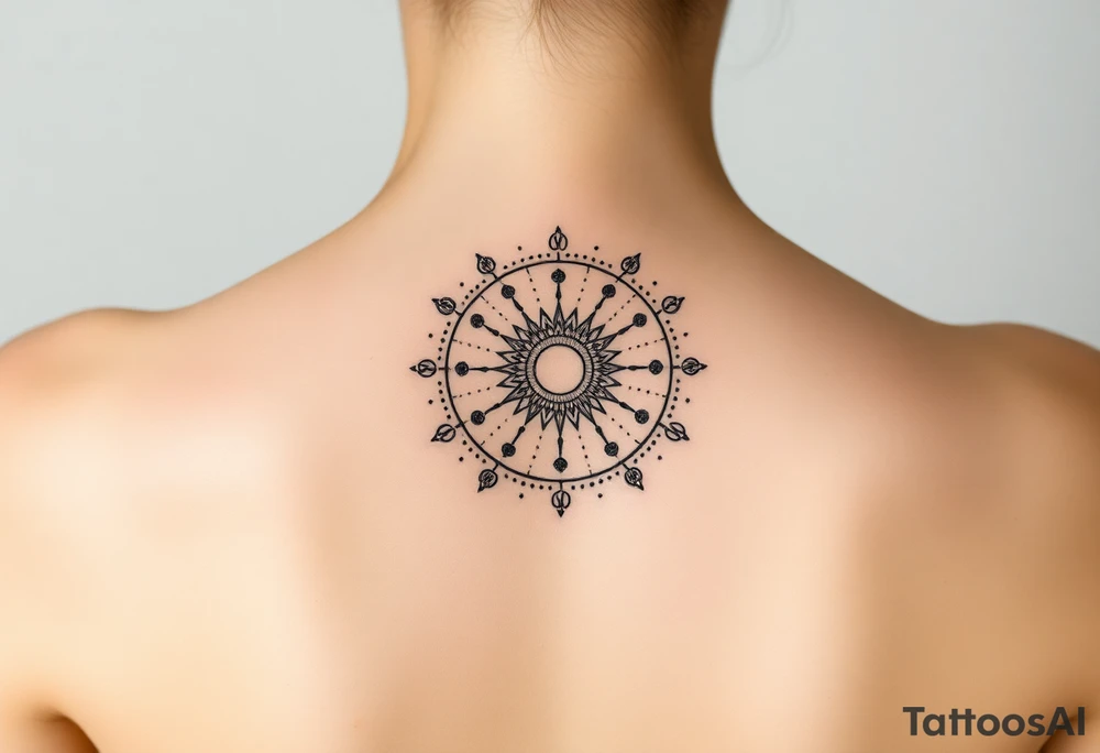 Natal birthchart tattoo idea