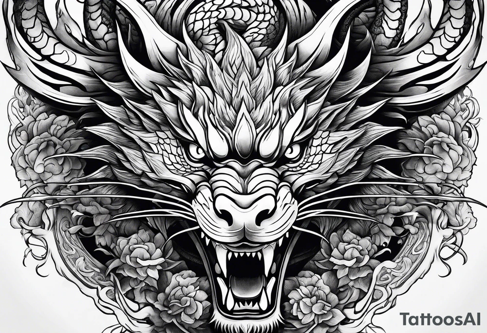 Japanese dragon tattoo idea
