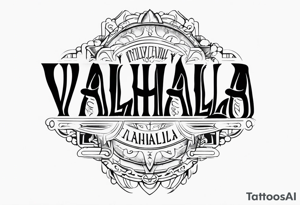 Valhalla mist fog tattoo idea