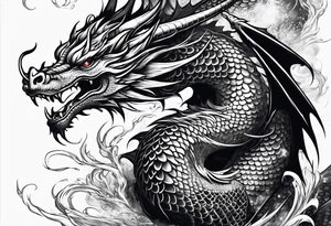 Dragon majestueux tattoo idea