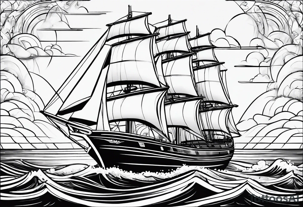 front sailer. tattoo idea
