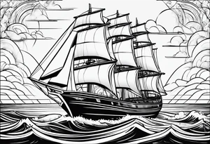 front sailer. tattoo idea