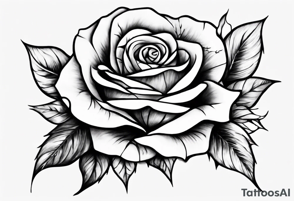 Rose with the name Torri tattoo idea