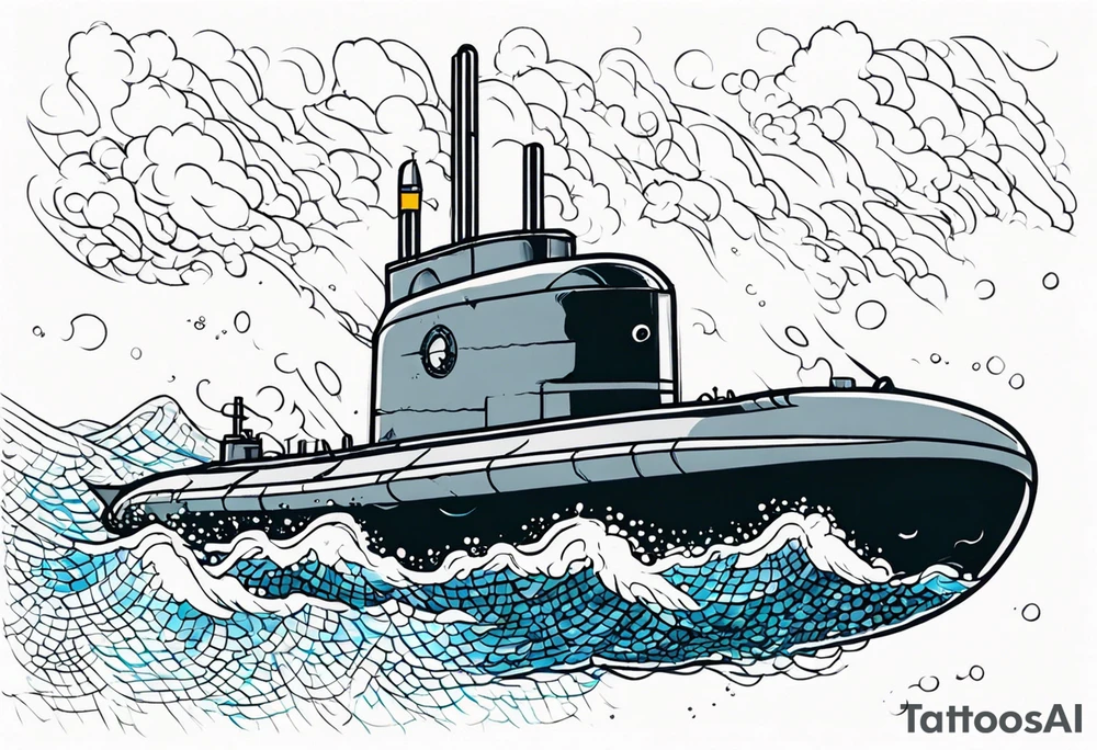 fast attack submarine tattoo idea