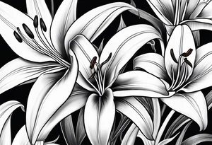 Lillies tattoo idea