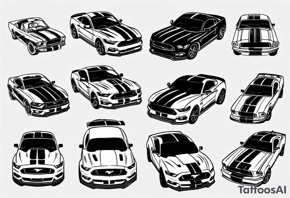 ford mustang tattoo idea