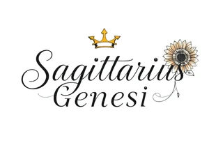 Sagittarius Genesis and a crown and sunflower tattoo idea