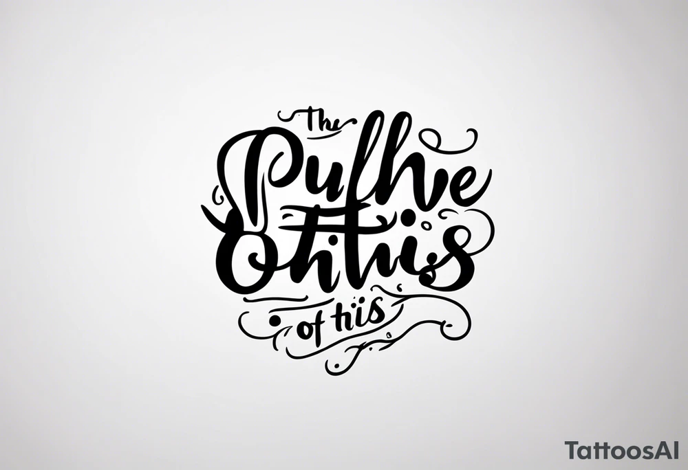 A simple quote that is curved saying “pull me out of this” tattoo idea A simple quote that is curved saying “pull me out of this” tattoo idea