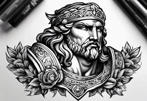achilles the greek god tattoo idea