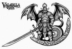 Valhalla  warrior soldier  Sword axe
 Dragon tattoo idea