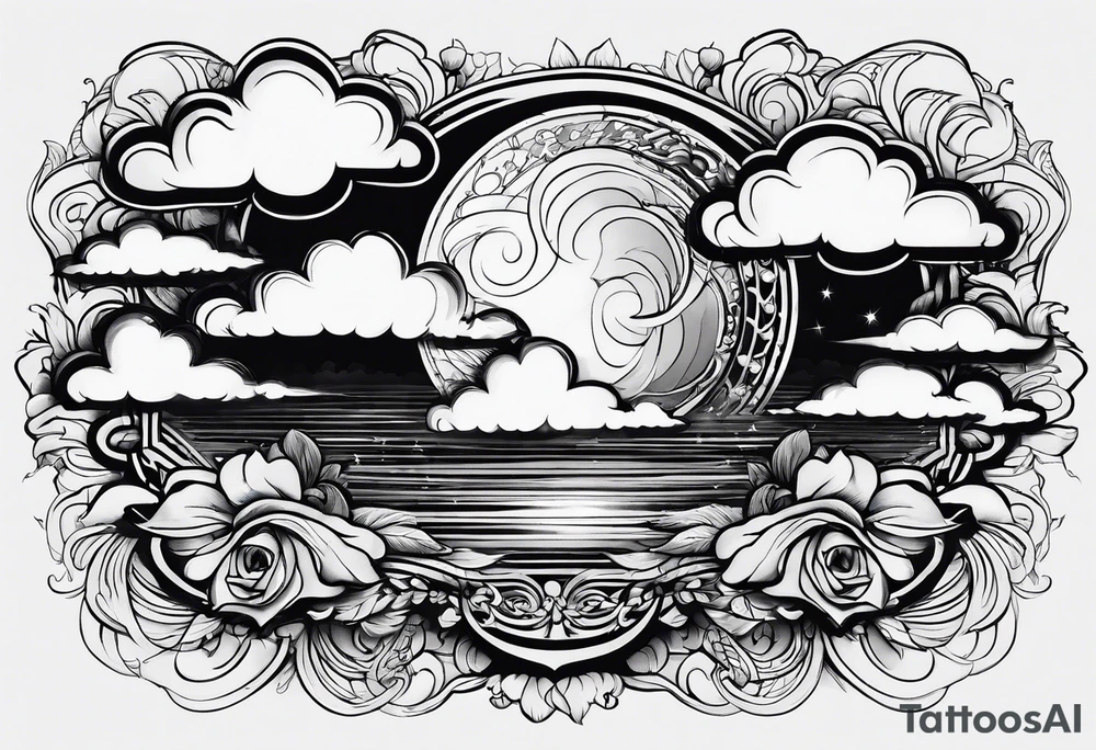 Clouds tattoo idea