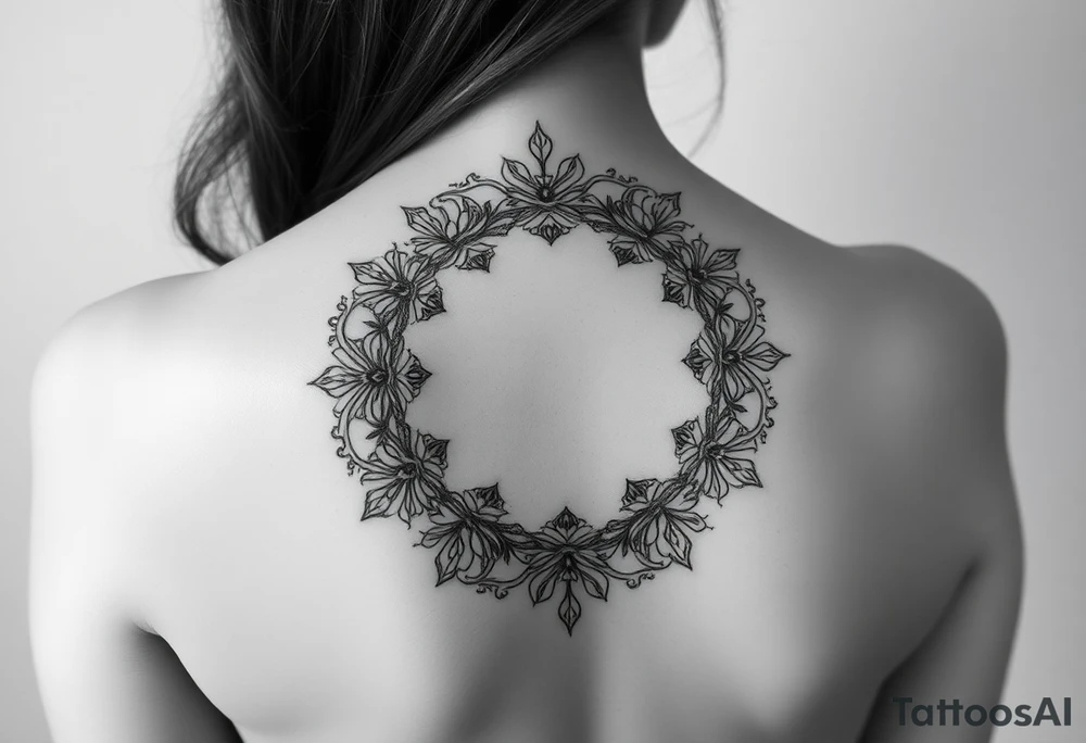 "life imitates art" in a circle tattoo idea