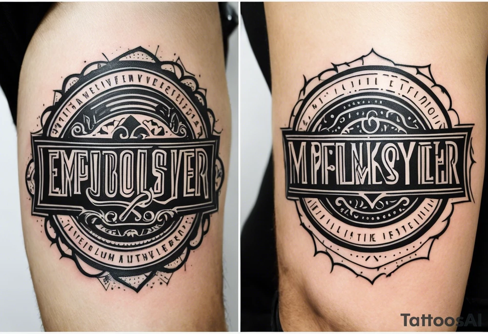 Fuck my employer tattoo idea