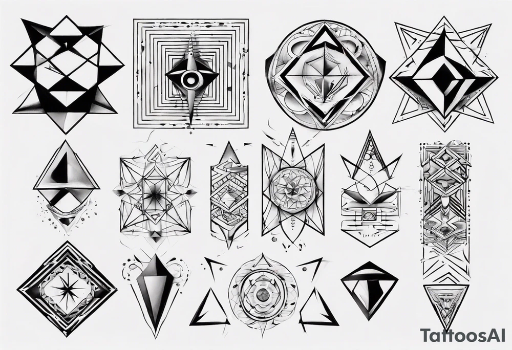 Geometrical tattoo idea