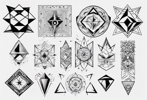 Geometrical tattoo idea