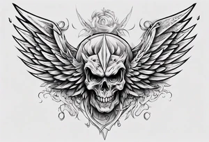 gream raper
 with wings tattoo idea