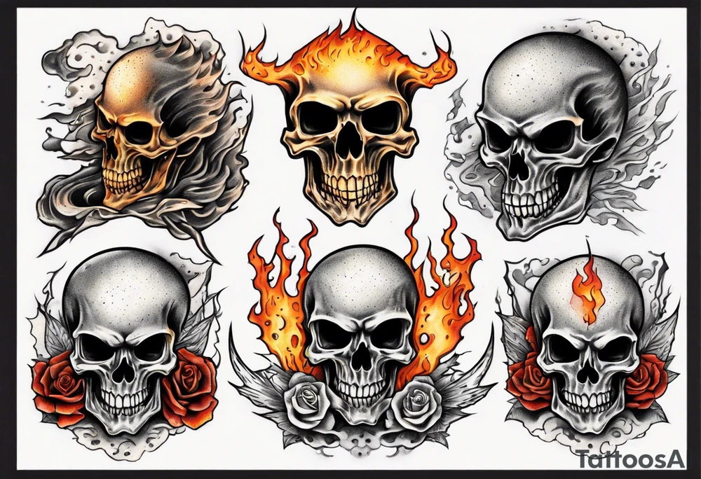 ghost rider tattoo idea
