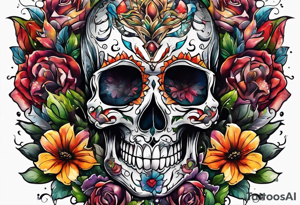 dead inside happy on the outside tattoo idea