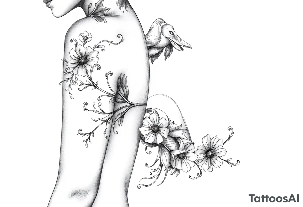 Black woman, survival, blessed tattoo idea