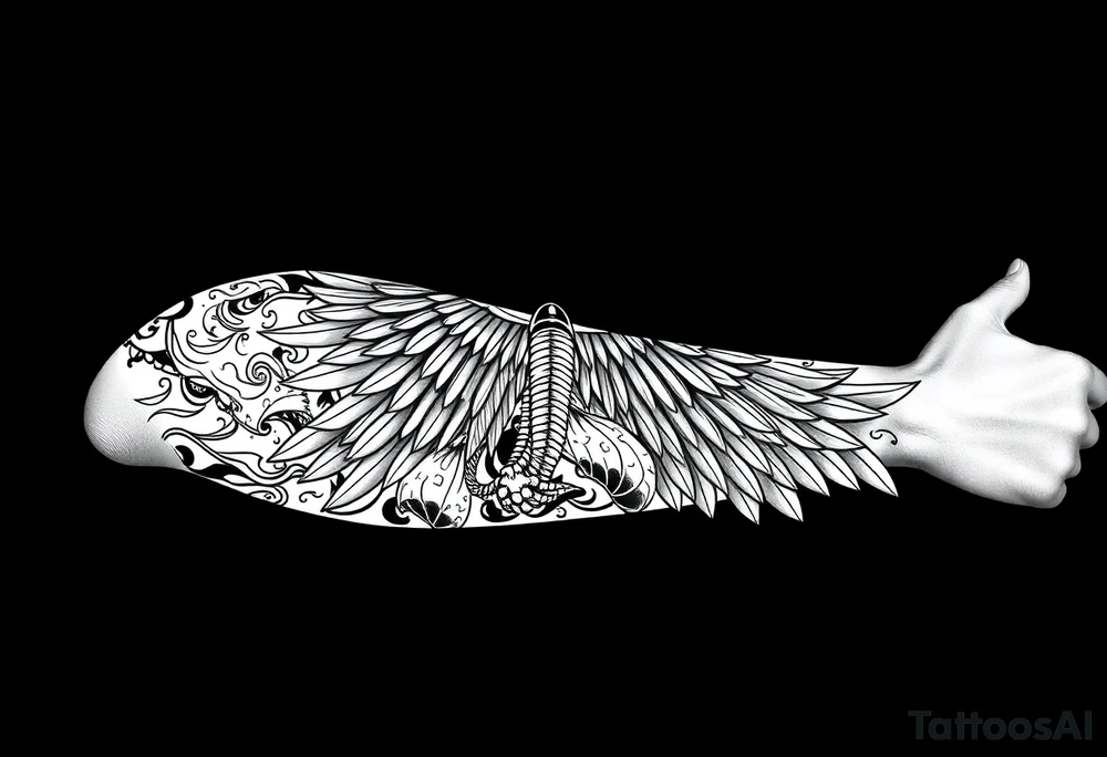 Egyptian theme . Add more elements. I have Egyptian symbols also so I want to connect them tattoo idea