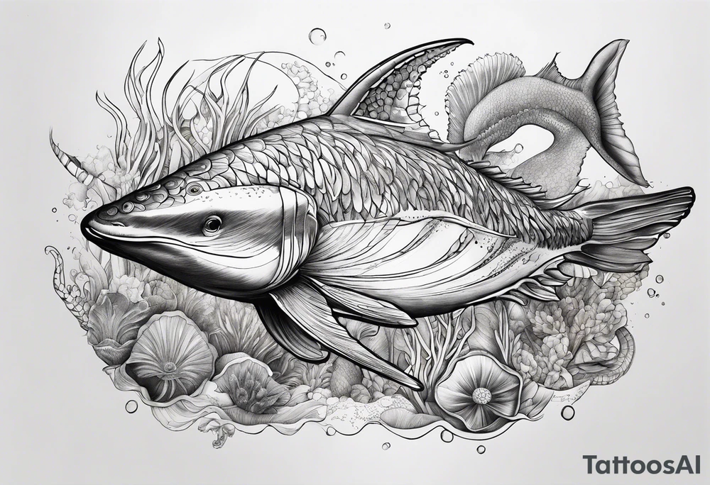 ocean animals tattoo idea