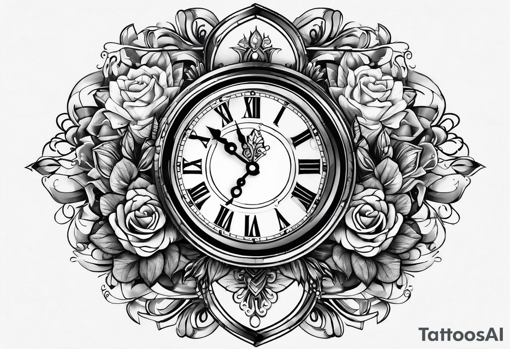 clock tattoo idea