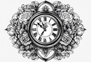 clock tattoo idea