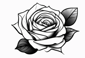 Hand lighting rose tattoo idea