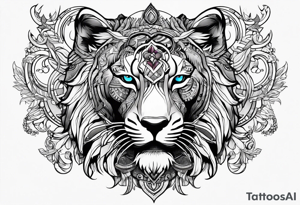 Armband with alpha animals tattoo idea