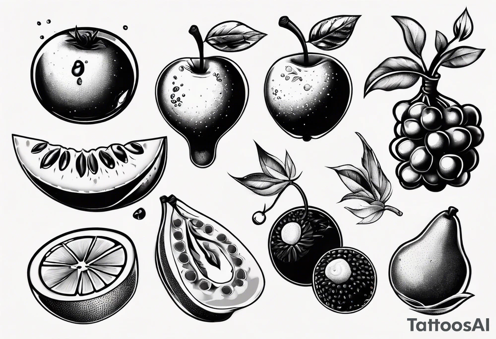 Fruits tattoo idea